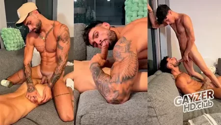 Christopher Yiann sucks Angel Dario Garcia